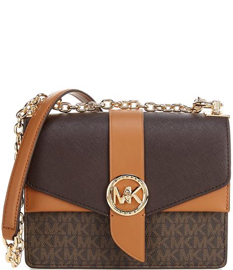 michael kors signature greenwich small convertible crossbody|Michael Kors Signature Logo Greenwich Small Convertible .